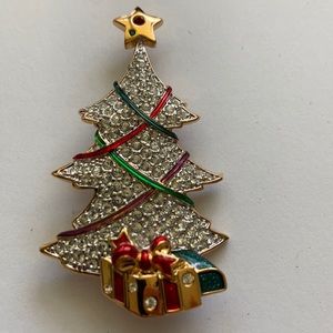 Swarovski Christmas Tree Brooch